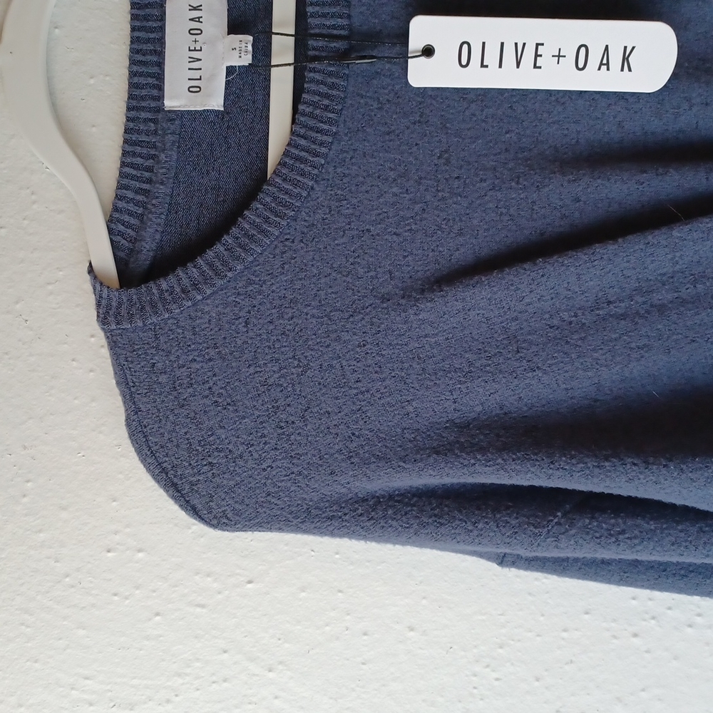 NWT Olive+Oak Blue Tie Sweater Size S - Picture 4 of 8